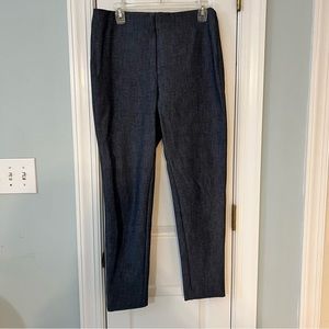Loft high waisted skinny pants ; denim-like knit trouser; size 10